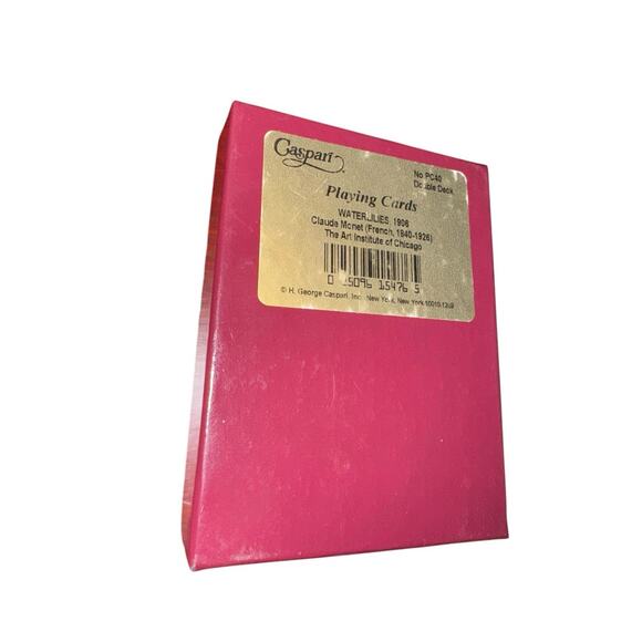 Caspari Claude Monet Water Lilies Double Deck Playing Cards 1995 Art Institute - Picture 4 of 6